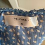 Hello Molly Blue and white Wrap Dress Photo 3