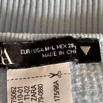 ZARA  Blue Ribbed Knit Seamless Crop Tank Top SZ M  #1710 Photo 5