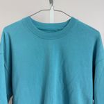Post LA Adaptation Womens Sweatshirt Size S Cropped Crew Neck Blue‎ Pullover Blue Photo 1