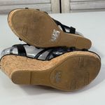 FERGIE "Villa" Cork Wedge Strappy Sandals Black Photo 6