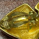 Givenchy  Vintage Gold Tone Clip Earrings Photo 6