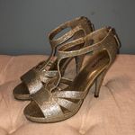 Maurice's Gold glitter heels size 8.5! Photo 3