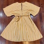 Altar'd State Altar’d State caramel and white open tie back dress size small Photo 4