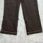 Eddie Bauer Wide Leg Cargo Style Pants Women’s Sz 14 Brown Photo 3