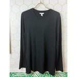 Daily Ritual Super Soft Black Long Sleeve Tee Photo 5