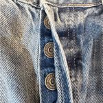 Altar'd State  Light Blue Straight Leg Jeans Button Fly Photo 2