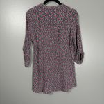 Avarnas Women's Y2K Gray Crown Print Henley Top Photo 5