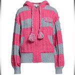 Love Shack Fancy  Pink and Gray Cardigan Sweater Photo 10