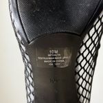 Marc Fisher  Dalta Black Mesh Pointed Toe Stiletto Pump Heel Fishnet Sexy Size 10 Photo 8