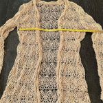 Pattyboutik Women's Ivory Open Front Loose Knit Boho Chic Cardigan Sweater Photo 7