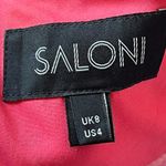 Saloni Floral Pink floral silk mimi Maxi Dress wedding guest sleeveless feminine Size 4 Photo 12