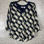 Liz Claiborne Women's Kaftan Style Patterned Blouse - Size Large - Vacation Top Photo 0