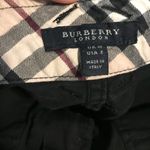 Burberry  Black Capri Nova Check Detail Sz8 Photo 5