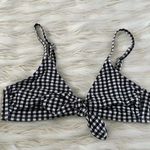 Xhilaration Black White Gingham Tank bikini Top Sz L Photo 1