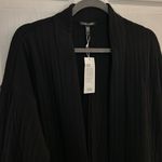 Eileen Fisher Jacket Black Cotton Quilted Blazer Channels Cardigan Size Small Photo 7