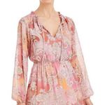 AQUA Chiffon Printed Tiered Maxi Dress, Pink Multi Size S New w/Tag Retail $118 Photo 1