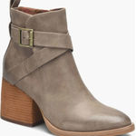 Kork-Ease Korks Women's Shyla Block Heel Bootie Taupe Faux Leather 10 NWOB Buckle Strap Photo 0