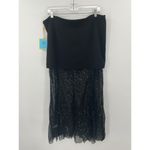 CeCe Sequin Party Dress Black Sleeveless Cocktail skirt Photo 8
