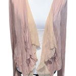 Anthropologie Aryn K asymmetrical layered Cardigan Sweater Wool Cotton Photo 0