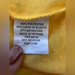 Ny Collection Sleeveless Blouse  peasant 1X vibrant yellow Baby doll top Photo 5