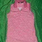 Ralph Lauren  X Pink Floral Sleeveless Polo Top size Small Photo 0