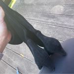 Anne Klein Vintage Ann Klein Made in Italy Black Leather Suede Slouchy Ankle Boot 8.5/39 Photo 2