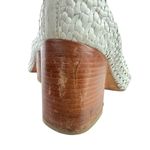 COS  Women's White Weave Braided Leather Block Heel Slip-On Pumps Shoes 40 US 9 Photo 7