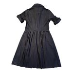 Rupsaps Retro 50s Roll Tab Sleeve Shirt Waist Dress Size L Utilitarian Military Black Size L Photo 1