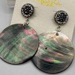 Amrita Singh Abalone Shell Large Disc Earrings Retired Photo 3