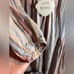 Knox Rose  NWT Multicolor Striped Long Sleeve Dress S Loose fit boho Photo 3