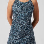 Athleta  Infinity Dress Leopard Blue Pickleball Gold Athletic Dress Size S Photo 0