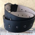 Donald Pliner Belt Expresso Leather Metal Studs 2" Wide Adjustable New NWT $190 Brown Photo 9