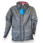 Columbia NWTS Women's Copper Crest Quilted Novelty Jacket Small Black Fleece Photo 0