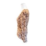 UGG New  Leopard Print Plush V-Neck Sweater, Size Small Photo 1