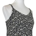 Old Navy  Cami Dress Smocked Linen Blend Adjustable Leopard Print Women’s Large Photo 5