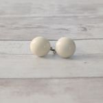Vintage Screw On Earrings Cream Photo 1