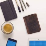 Wallet for Men Trifold Real Leather RFID Blocking Credit Card Case with ID Window in Gift Box Photo 2