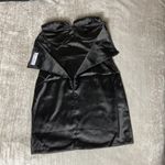 Naked Wardrobe  The Statement Ruched Black Strapless Bodycon Mini Dress Formal S Photo 0