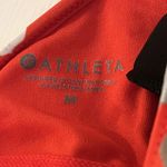 Athleta Waimea Plunge One Piece Swimsuit Floral Red M Tropical Beach Vacation Photo 3