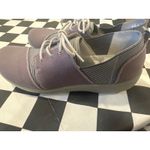 Clarks Cloudsteppers Womens Slip On Shoes Purple Grey Striped Comfort Size 10 Photo 3