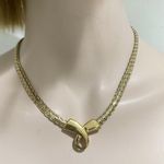 Vintage Unsigned Omega Style Gold Necklace Photo 3