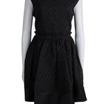 Carven Black Textured Sleeveless Dress Size 2 Photo 0