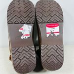 Brown Leather Clog Boots with Knit Cuff size 39 Photo 5