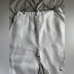 Quince  100% European Linen Pants White Medium Beach Coastal Vacation Athleisure Photo 9