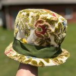 Vintage 60s Chenille Carpet Tapestry Hat Multiple Photo 4