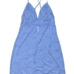 Victoria's Secret  Light Blue Lace Chemise Spaghetti Strap Slip Dress Photo 0