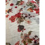 One Size Kimono Duster Cream Red Floral Size L Photo 6