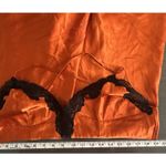 Frederick's of Hollywood Vintage 80s Orange Black Babydoll Slip Dress Holiday XL Photo 5