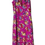 Vintage Ruffle Midi Dress Pink Floral 90s Y2K Coquette Size Small Photo 0