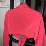 Pretty Little Thing Petite Pink Ruched Bust Cropped Blazer Photo 6
